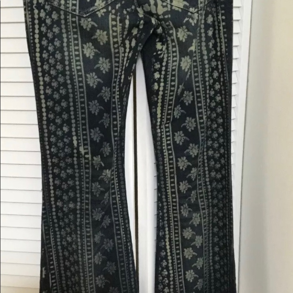 RARE FREE PEOPLE BALI painted super flares sz 28 - Picture 7 of 8